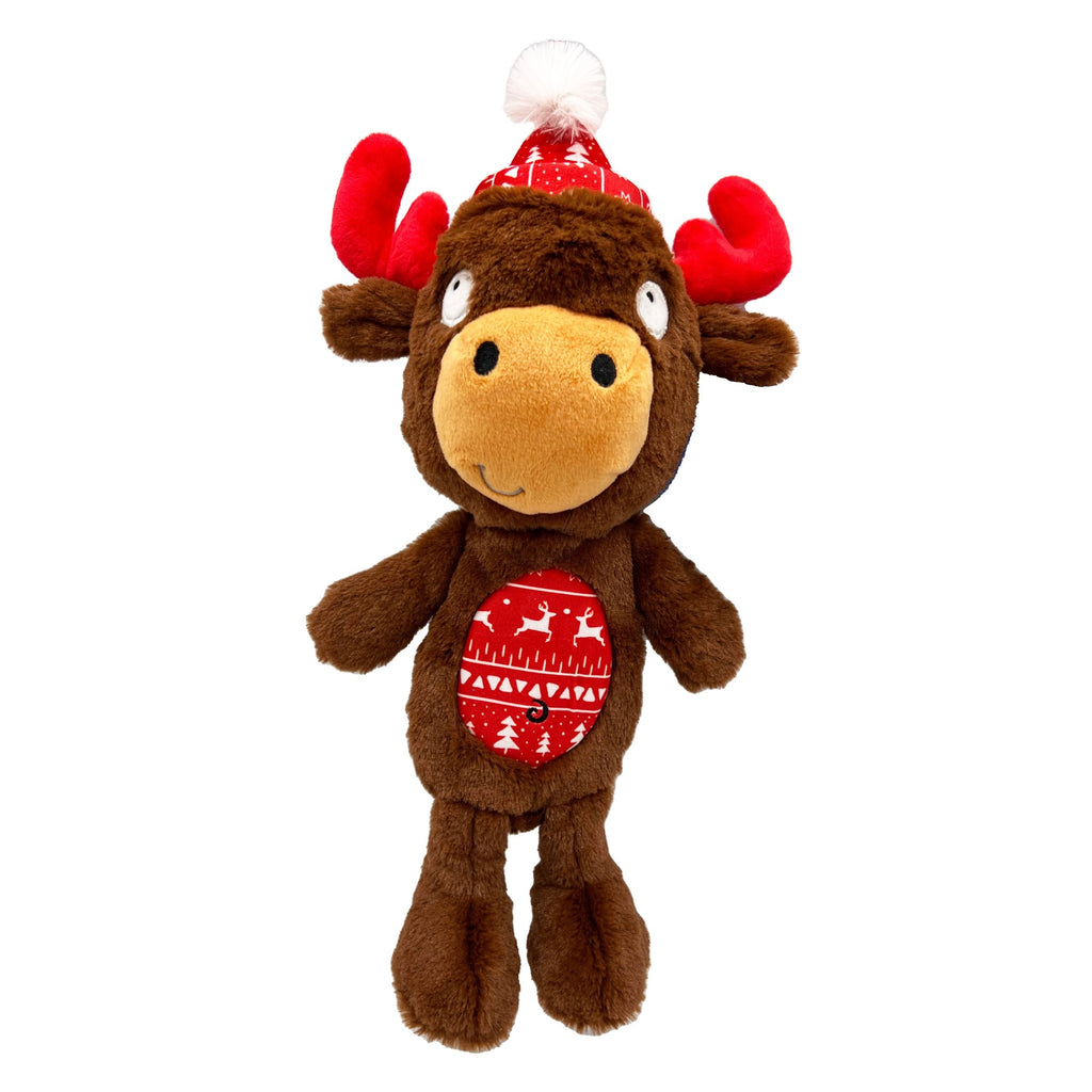 Mistletoe Moose Dog Toy