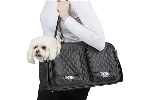 Petote Marlee Bag, Designer Dog Carrier, Quilted Dog Bag, Airline Approved  Petote - Tails in the City