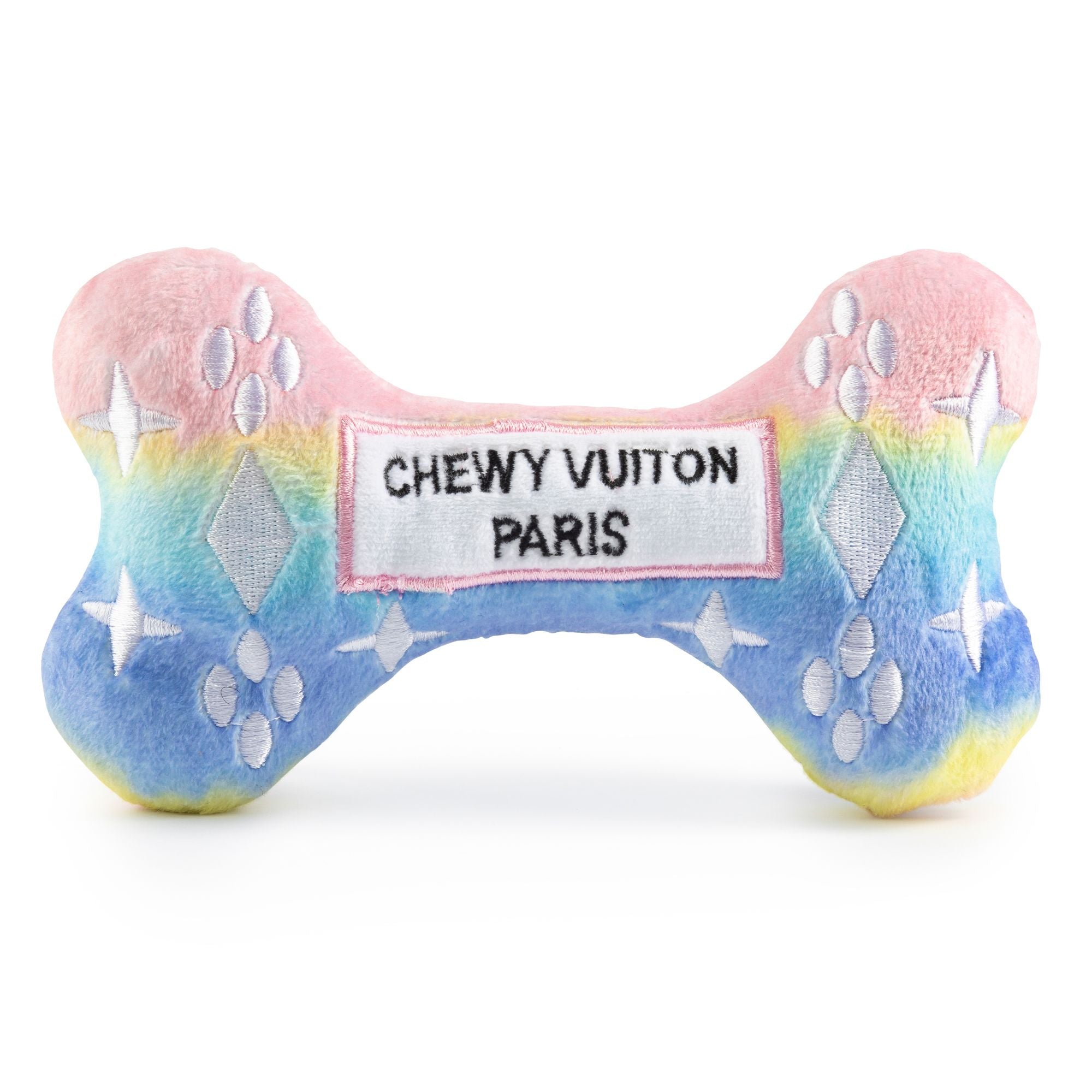 Chewy Vuiton Pink Ombre Bone Toy, Pink Ombre Chewy Vuiton