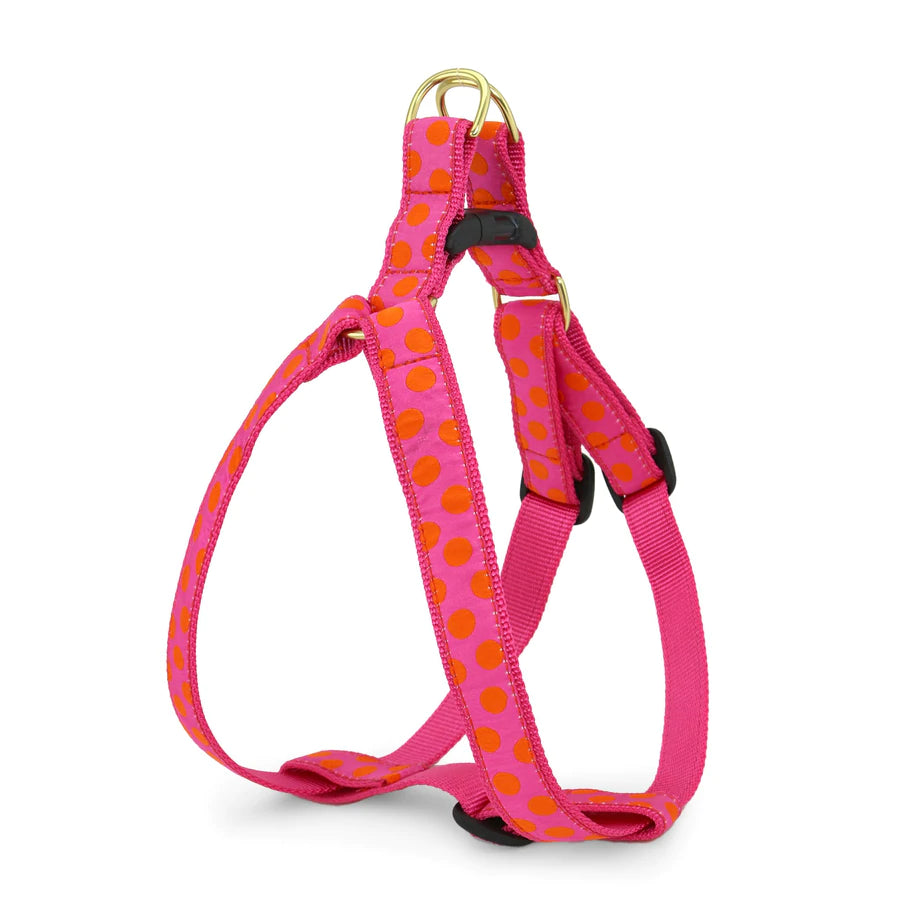 Up Country Pink Orange Dot Harness