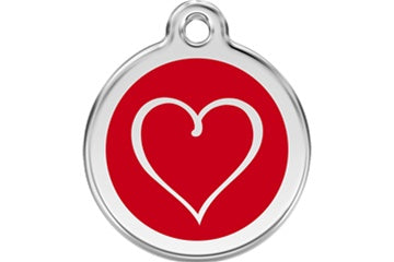 Stainless Steel Tribal Heart ID Tags