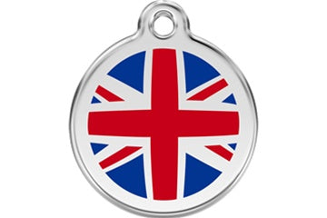 Stainless Steel UK Flag ID Tags