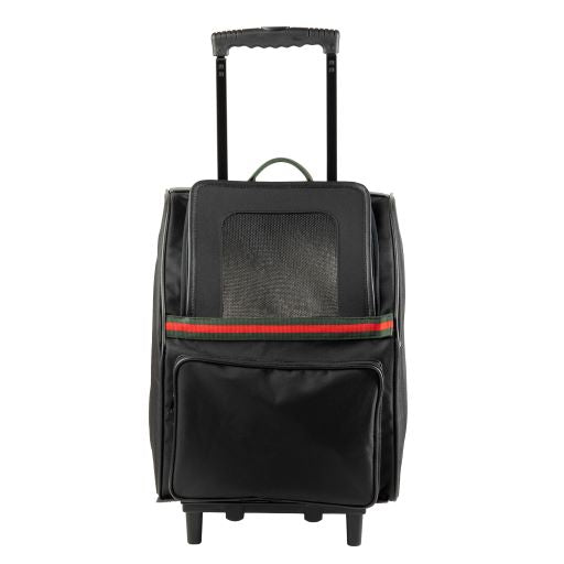 Petote Traveler Bag: Rio Black with Stripe