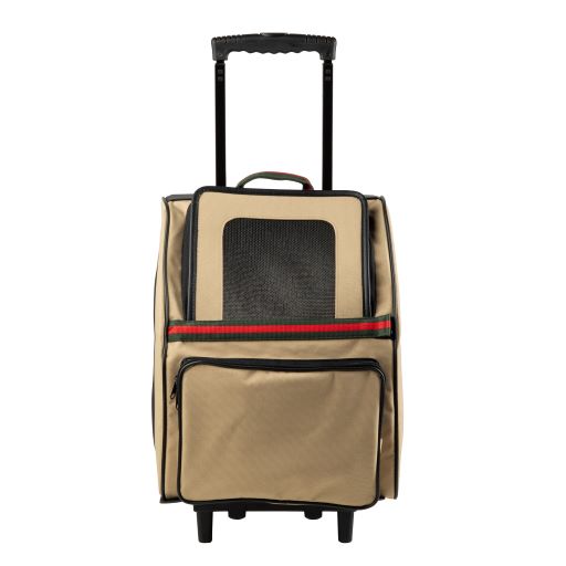 Petote Traveler Bag: Rio Khaki with Stripe