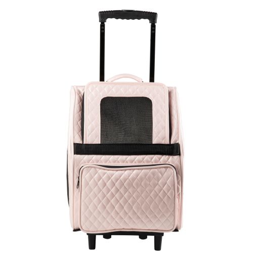 Petote Traveler Bag: Rio Couture Collection - Pink Quilted