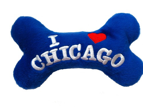 I Love Chicago Bone Toy - Main Image