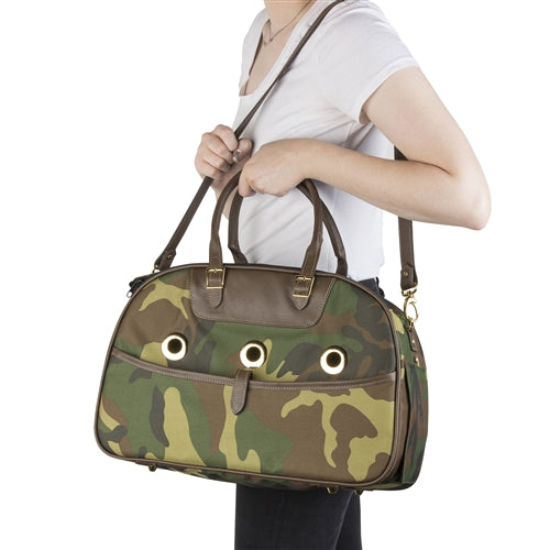 Petote Rio Camo Dog Carrier with Wheels - Airline Approved