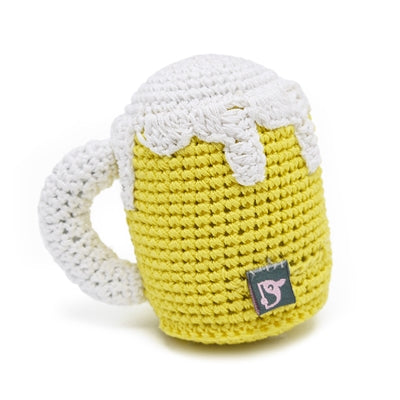 Beer Knit Squeaker Toy
