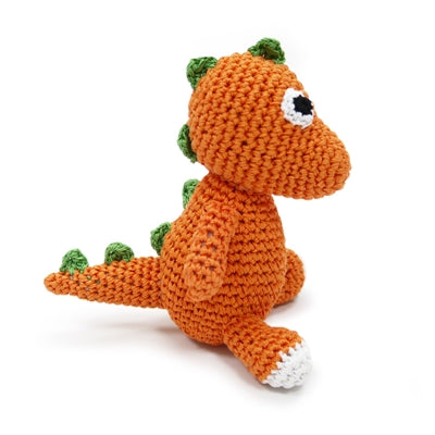 Dinosaur Knit Squeaker Toy
