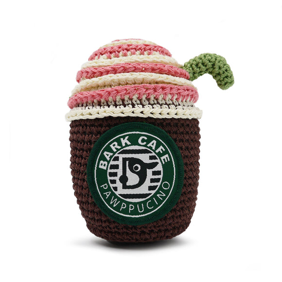 Cold Brew Coffee Knit Squeaker Toy