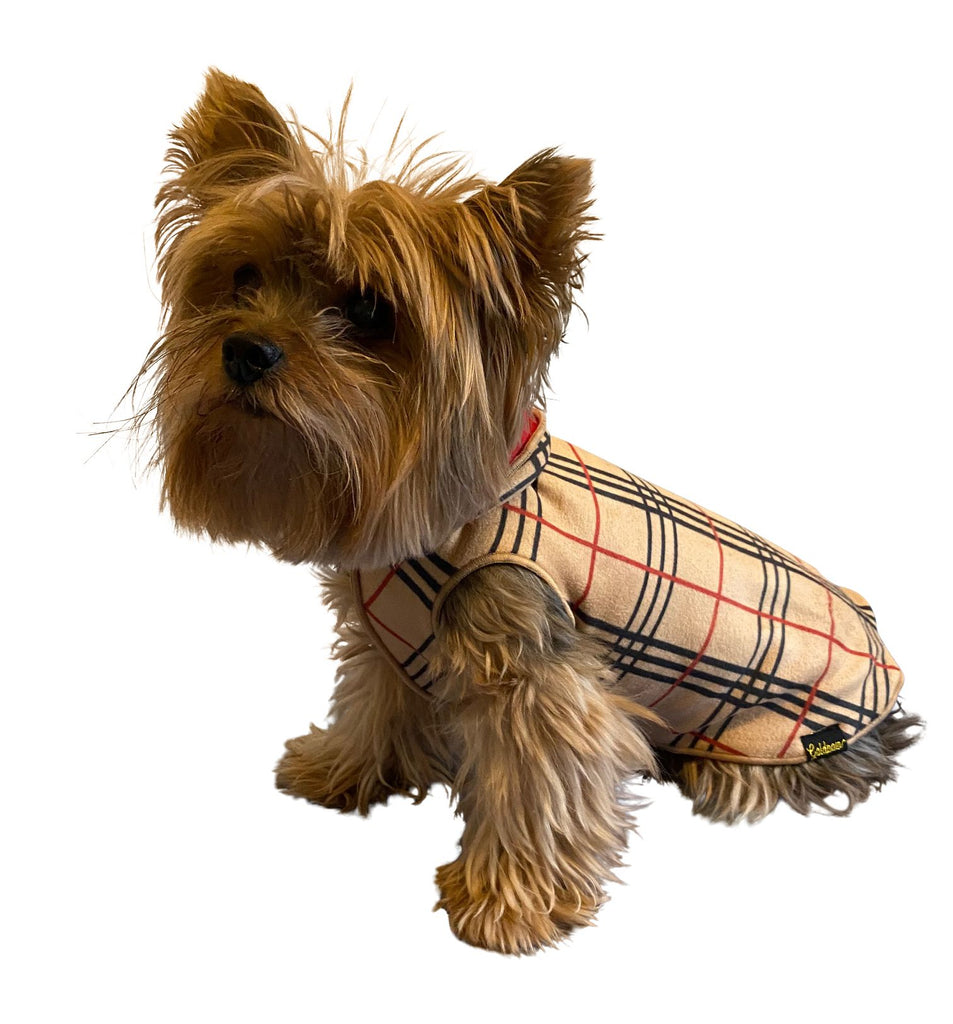 Duluth Double Fleece - Tan Plaid w/ Red Reverse EXCLUSIVE