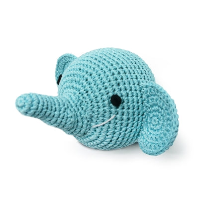 Elephant Knit Squeaker Toy
