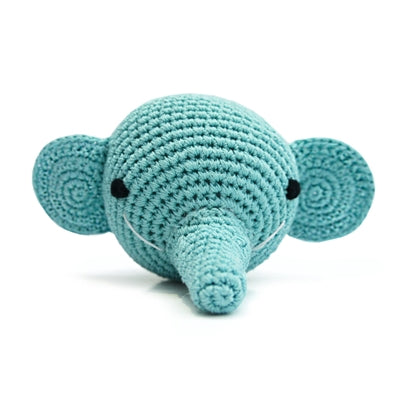 Elephant Knit Squeaker Toy