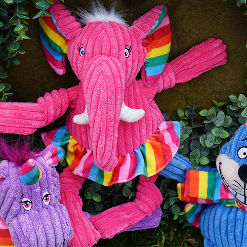Rainbow Elephant by Hugglehounds