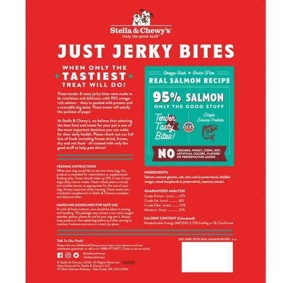 Just Jerky Salmon 6oz Packaged Dog Treats