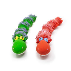 LANCO sensory caterpillar - squeaky dog toys - soft natural rubber (latex)  - puppies - small dogs & medium dogs 