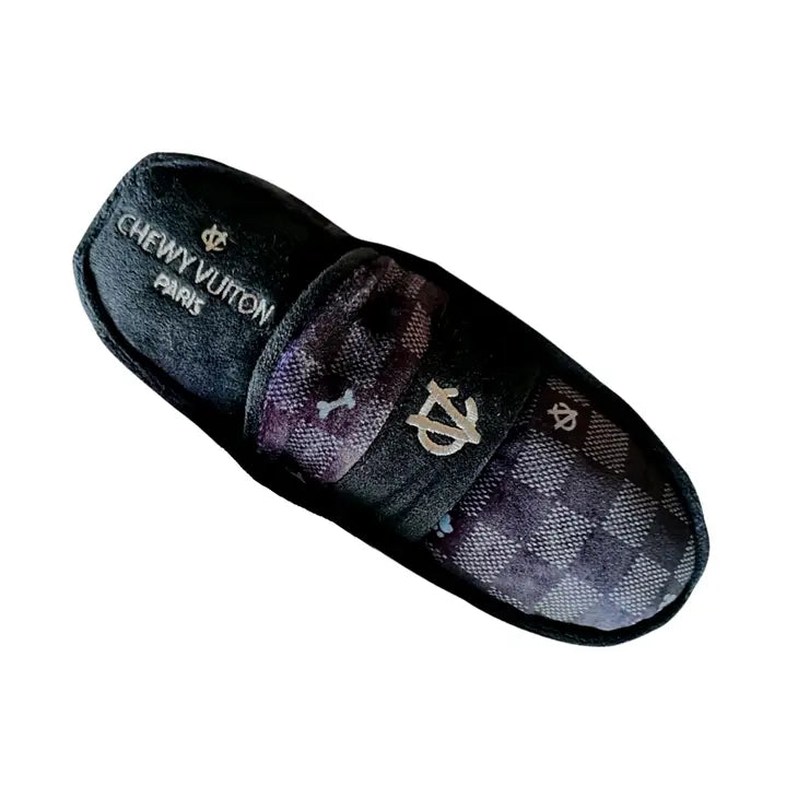 Black Checker Chewy Vuiton Loafer Toy