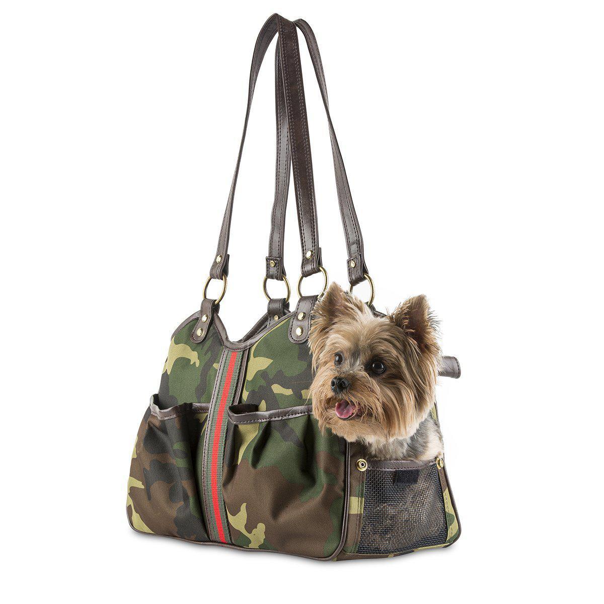 Petote Rio Camo Dog Carrier with Wheels - Airline Approved