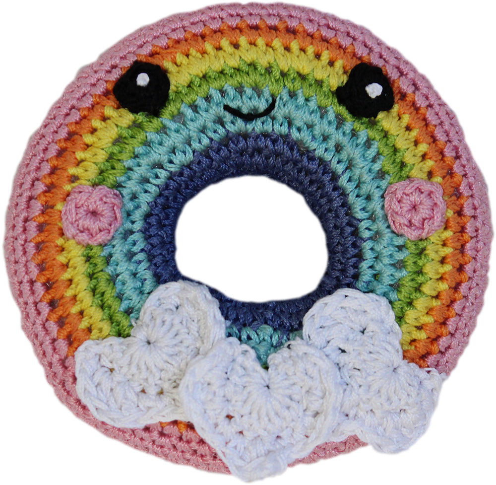 Rainbow Donut Knit Toy