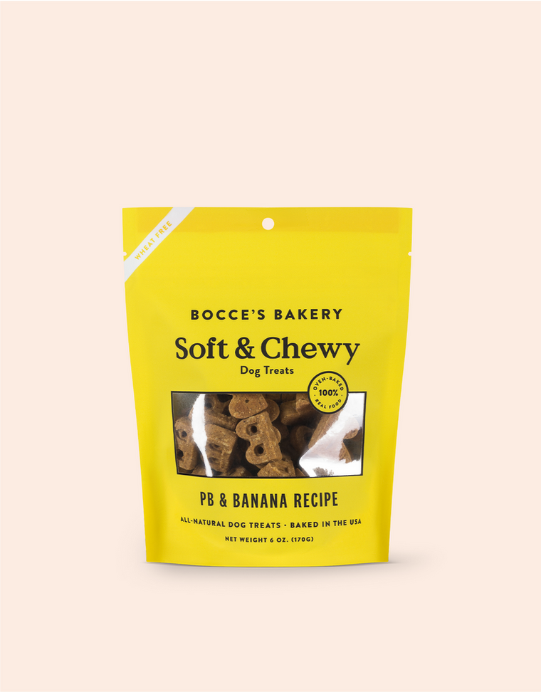 Soft & Chewy PB & Banana Packaged Dog Treats