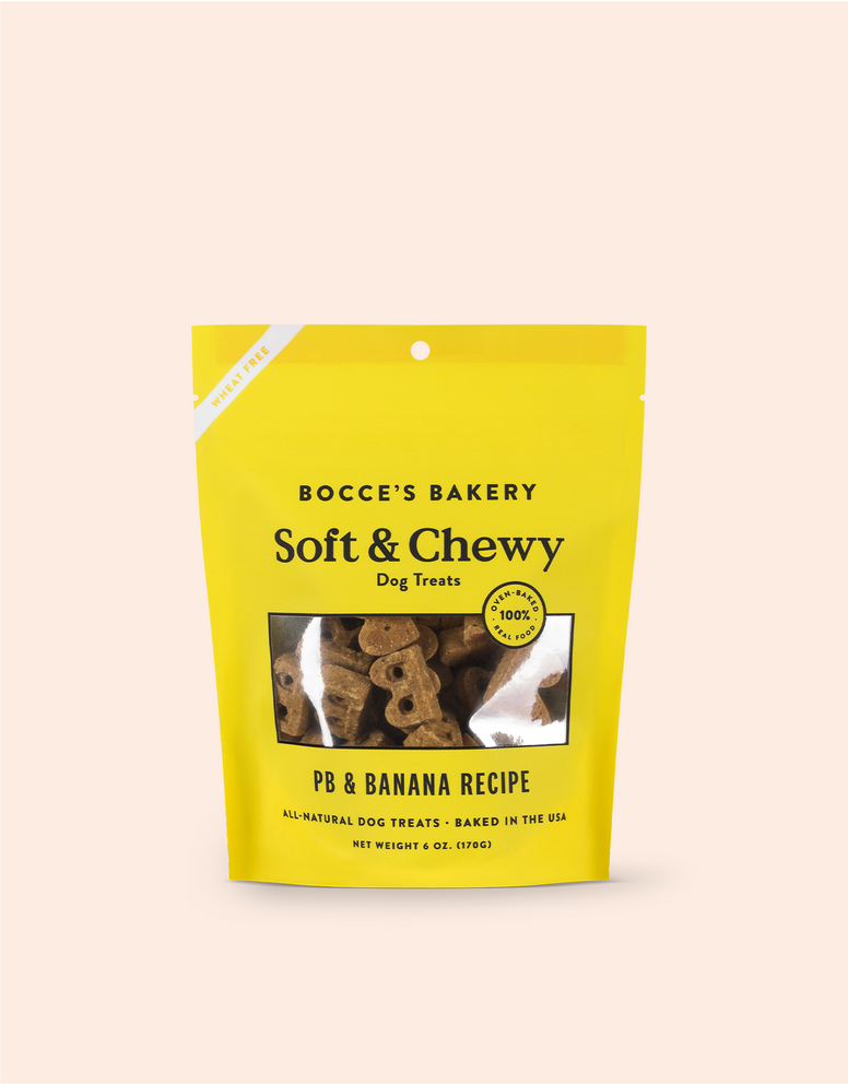 Soft & Chewy PB & Banana Packaged Dog Treats